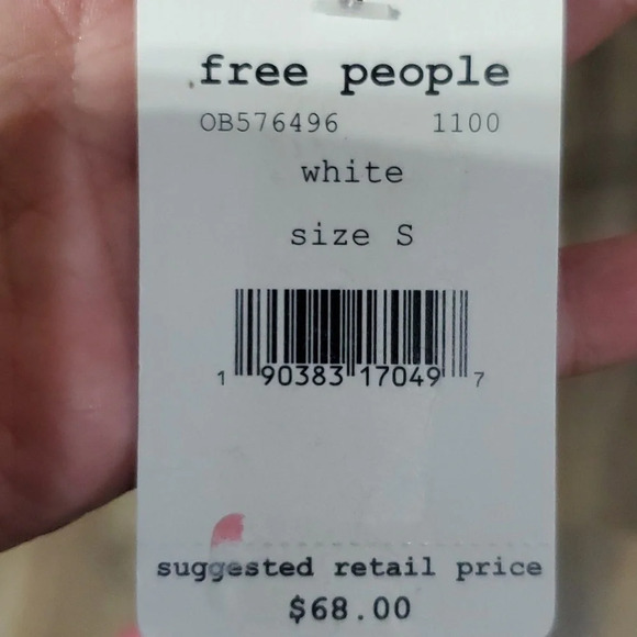 We the free. Free people lace sleeveless high low top new with tags white - Picture 4 of 7